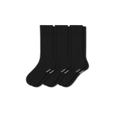 Women's Merino Cashmere Blend Rib Calf Sock 3-Pack